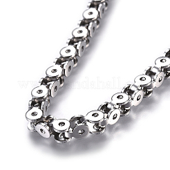 Non-Tarnish 304 Stainless Steel Chain Necklaces&nbsp;NJEW-F242-15P-C