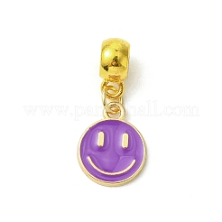 Golden Tone Alloy Enamel European Dangle Charms&nbsp;PALLOY-JF03235