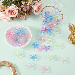 120Pcs Transparent Acrylic Beads&nbsp;OACR-SC0003-02A