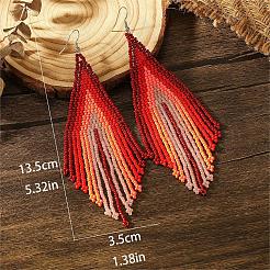Bohemian Style Handmade Glass Bead Dangle Earrings&nbsp;CE1150