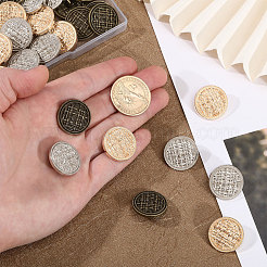 30Pcs 3 Style Zinc Alloy Shank Buttons&nbsp;FIND-CA0008-90