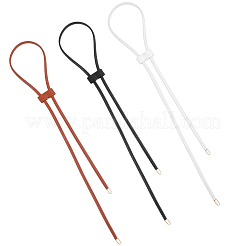 3Pcs 3 Colors PU Leather Drawstring for Bucket Bag&nbsp;DIY-CL0001-46