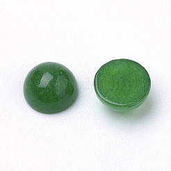 Natural White Jade Cabochons&nbsp;G-R416-6mm-08