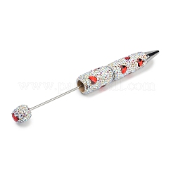 Polymer Clay Rhinestones Ball-Point Pen&nbsp;OFST-D300-05P-C