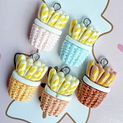 Opaque Resin Pendants&nbsp;RESI-F057-01