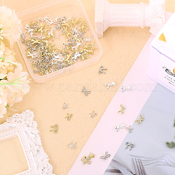 120Pcs 12 Styles Alloy Cabochons&nbsp;MRMJ-CA0001-51