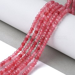 Dyed Natural Malaysia Jade Rondelle Beads Strands&nbsp;G-E316-2x4mm-62