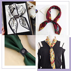 4Pcs PU Leather with Brass Scarf Buckle&nbsp;AJEW-CL0005-48