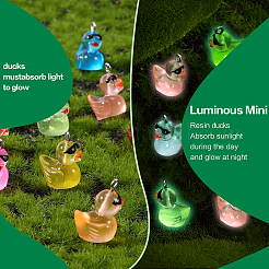 60Pcs 12 Colors Luminous Transparent Resin Pendants&nbsp;CRES-SZ0001-38