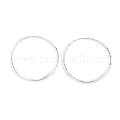 925 Sterling Silver Huggie Hoop Earrings&nbsp;EJEW-C179-05A-S