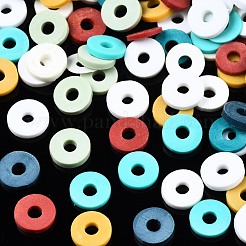 Handmade Polymer Clay Beads Strands&nbsp;CLAY-R089-6mm-T02B-07