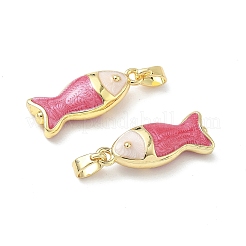Brass Enamel Pendants&nbsp;KK-Z134-06G-02