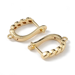 Brass Hoop Earring Findings&nbsp;ZIRC-L097-057G