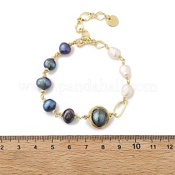 Pearl Beaded Bracelets&nbsp;BJEW-P350-01G