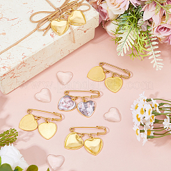 Alloy Brooches Findings&nbsp;JEWB-FH00055