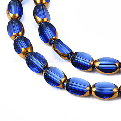Electroplate Glass Beads Strands&nbsp;EGLA-N008-015E