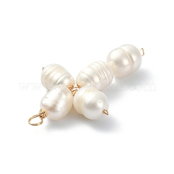 Natural Cultured Freshwater Pearl Rice Pendants&nbsp;PALLOY-JF02075