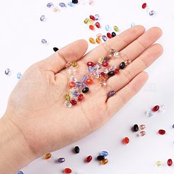 Electroplated Transparent Czech Glass Beads&nbsp;GLAA-I045-03