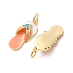 Brass Enamel Pendants&nbsp;KK-B026-25G