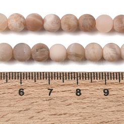 Natural Sunstone Beads Strands&nbsp;G-J372-05-6mm-A