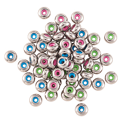 60Pcs 3 Colors 304 Stainless Steel Beads&nbsp;STAS-CJ0001-210