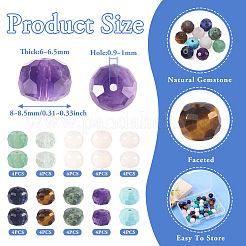 40Pcs 10 Styles Natural Mixed Gemstone Beads&nbsp;G-TA0001-69