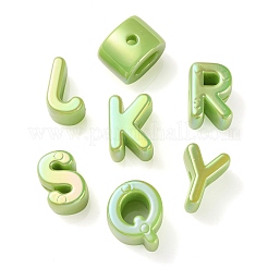 UV Plating Rainbow Iridescent Acrylic Beads&nbsp;OACR-C012-01F