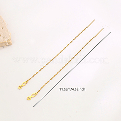 Minimalist Stainless Steel Infinity with Heart Ear Thread&nbsp;BJ1801