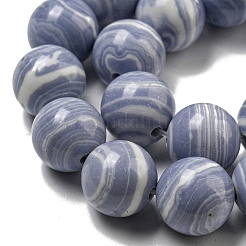 Synthetic Blue Lace Agate Beads Strands&nbsp;G-B071-F02-03