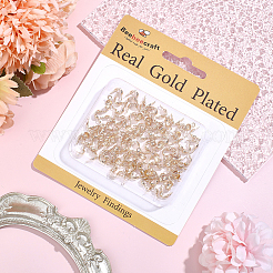 100Pcs Brass Bead Tips&nbsp;KK-BBC0025-46