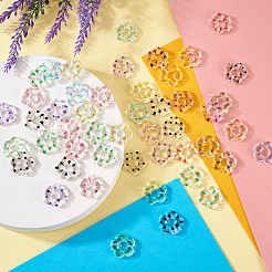 48Pcs 6 Colors Transparent Plastic Bead Frame&nbsp;KY-TA0001-26