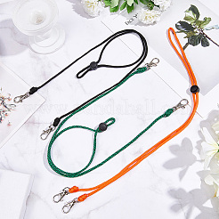 3Pcs 3 Colors Polyester Adjustable Name Card Straps&nbsp;AJEW-GF0012-16