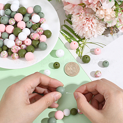 100Pcs Silicone Beads&nbsp;SIL-PA0001-39A