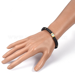 Handmade Polymer Clay Heishi Beads Stretch Bracelets&nbsp;BJEW-JB05304-05