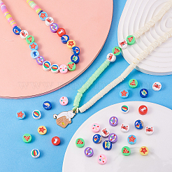 200Pcs Handmade Polymer Clay Beads&nbsp;CLAY-CJ0001-52