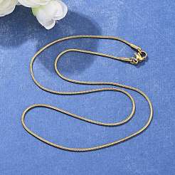 304 Stainless Steel Snake Chain Necklaces&nbsp;NJEW-F248-02B-G
