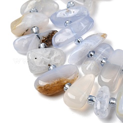 Natural Blue Lace Agate Beads Strands&nbsp;G-L649-A02-01