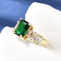 Brass Pave Cubic Zirconia Cuff Open Rings&nbsp;CU-CBA5C10-11G