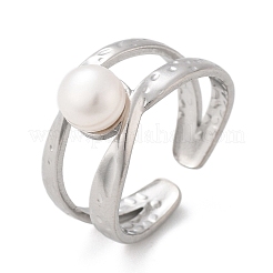 304 Stainless Steel Cuff Rings&nbsp;RJEW-S396-03P