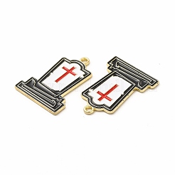 Halloween Theme Rack Plating Spray Painted Alloy Enamel Pendants&nbsp;FIND-G054-13LG-01