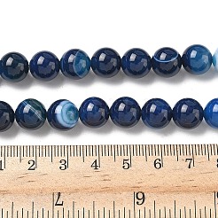 Natural Banded Agate Beads Strands&nbsp;G-I392-A01-10mm