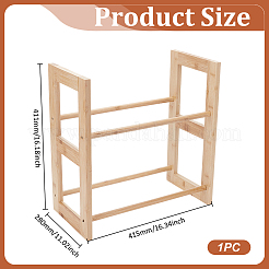 Wooden Ribbon Organizer Rack Storage Holder&nbsp;DIY-WH0504-725