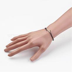 Waxed Cotton Cord Bracelets&nbsp;BJEW-JB02748-04