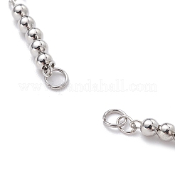 Brass Bead Link Chain Bracelet Making&nbsp;AJEW-JB01150-54
