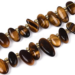 Natural Tiger Eye Beads Strands&nbsp;G-Z091-A21