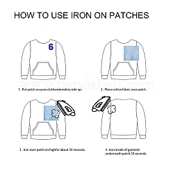 Computerized Embroidery Cloth Iron On Patches&nbsp;DIY-GF0002-15C
