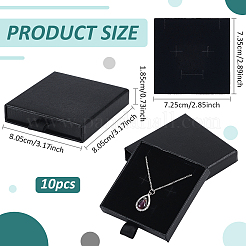 Cardboard Jewelry Set Storage Drawer Boxes&nbsp;CON-WH0112-007B