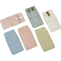 6Pcs 6 Colors Rectangle Leather Pen Bag&nbsp;DIY-CL0002-22