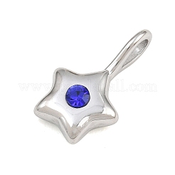 304 Stainless Steel Rhinestone Pendants&nbsp;RB-CBA40D0-05P