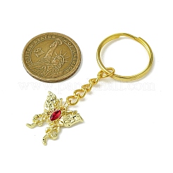 Butterfly Alloy with Cubic Zirconia Pendant Keychain&nbsp;KEYC-JKC00847